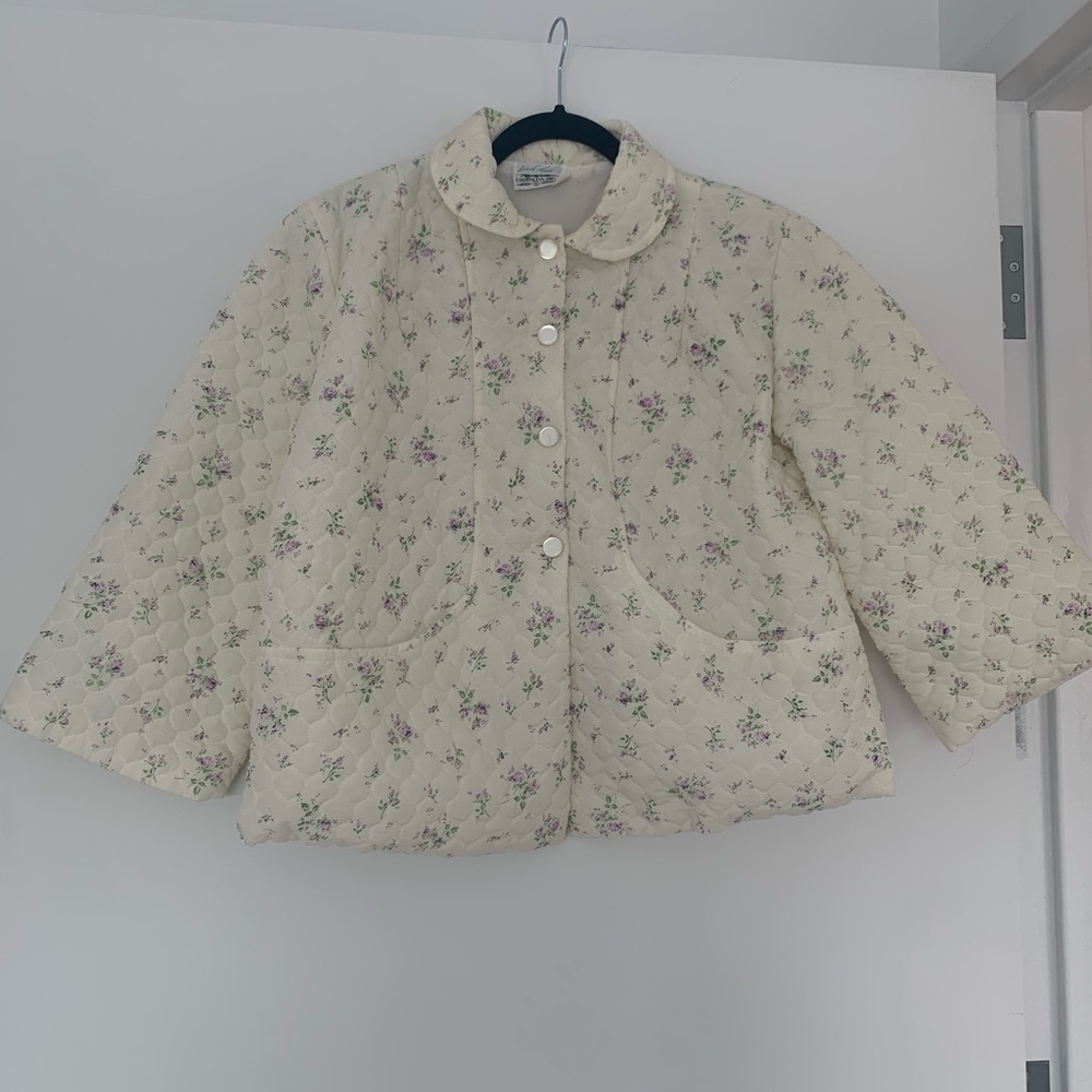 VINTAGE 🌸 Floral Bomber Jacket